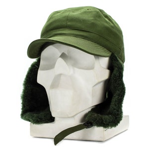 Original Swedish Sweden military Army winter Green M59 Combat field cap hat NEW
