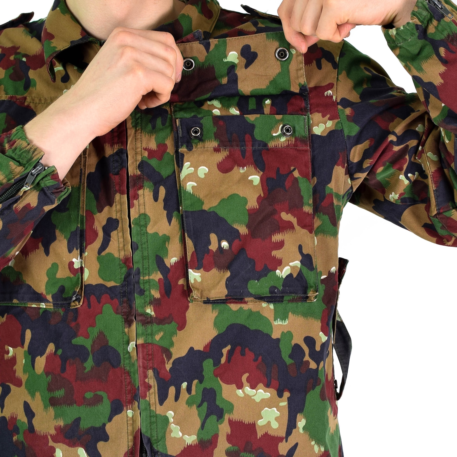 Original Swiss Army Jacket M83 Combat Field Alpenflage Camo Etsy