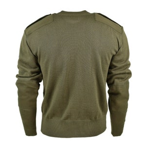 Originele Oostenrijkse leger trui Jumper commando Olive OD wollen trui afbeelding 3