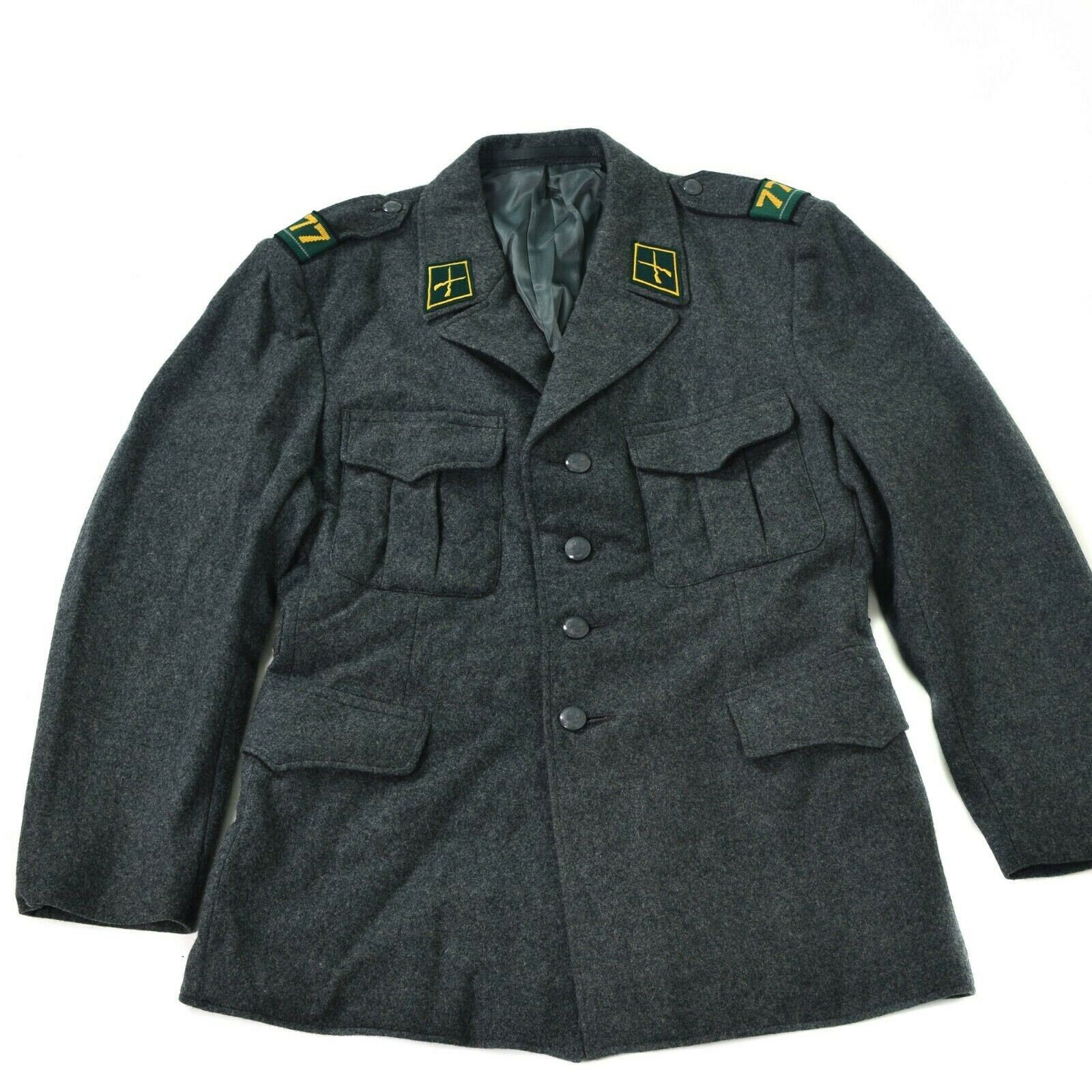 Genuine Swiss army wool jacket Switzerland military issue Etsy