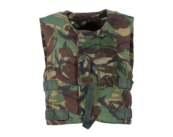 Original British military DPM camo flak cover vest adjustable tactical army
