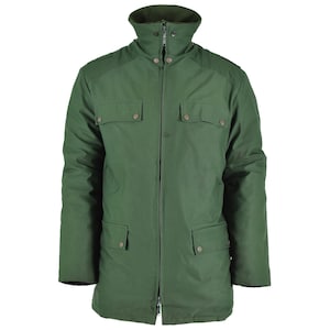Original German police officer parka warm green windproof jacket with winter liner