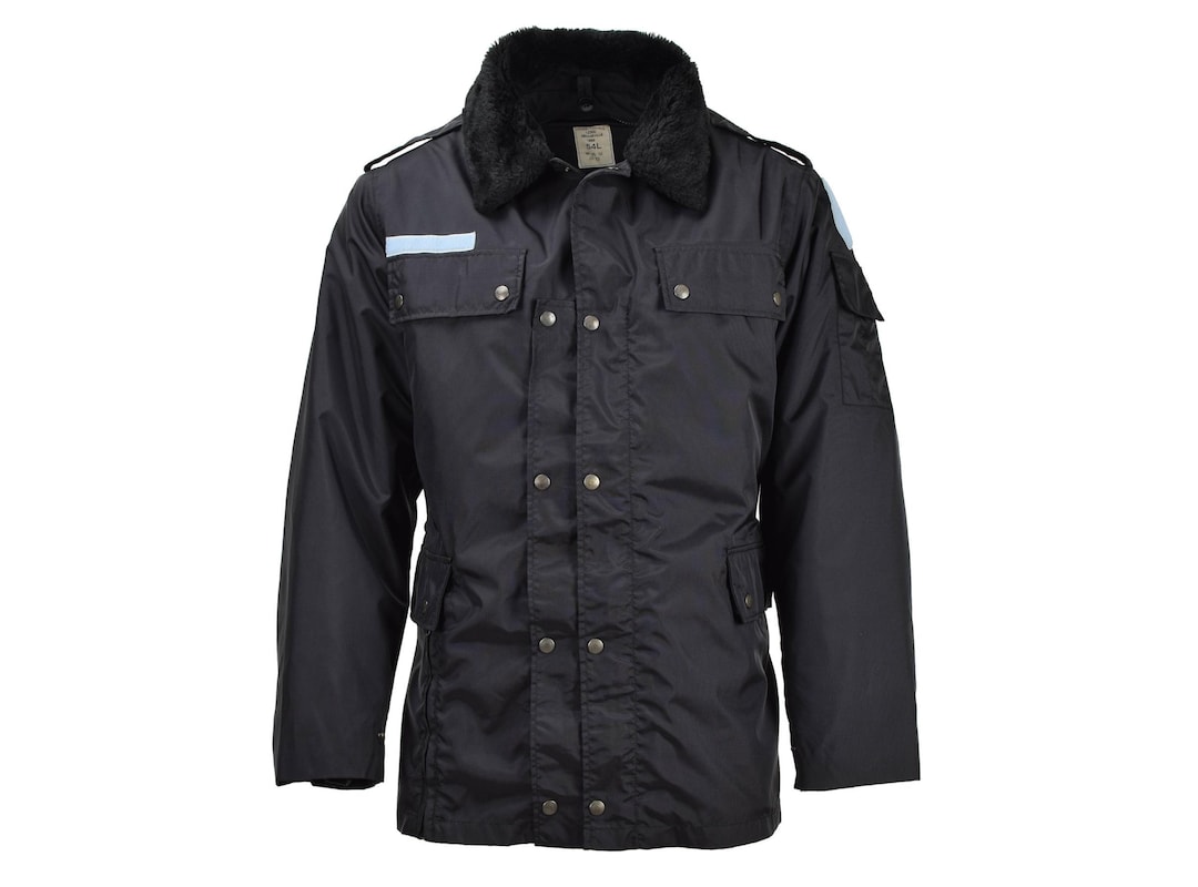 Original French Military Police Rain Jacket Lined Outdoor Army