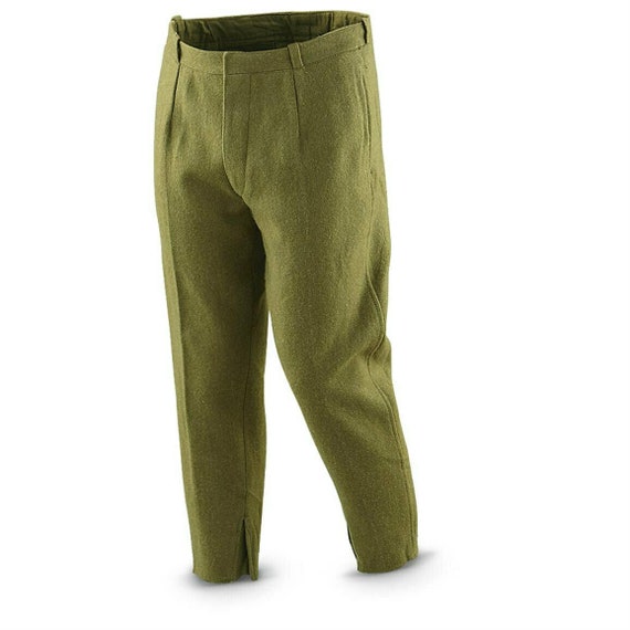 Genuine Romanian army wool field trousers combat … - image 2