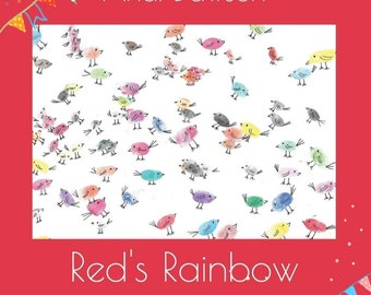 Red's Rainbow - a rhyming book about learning colours and finding your place