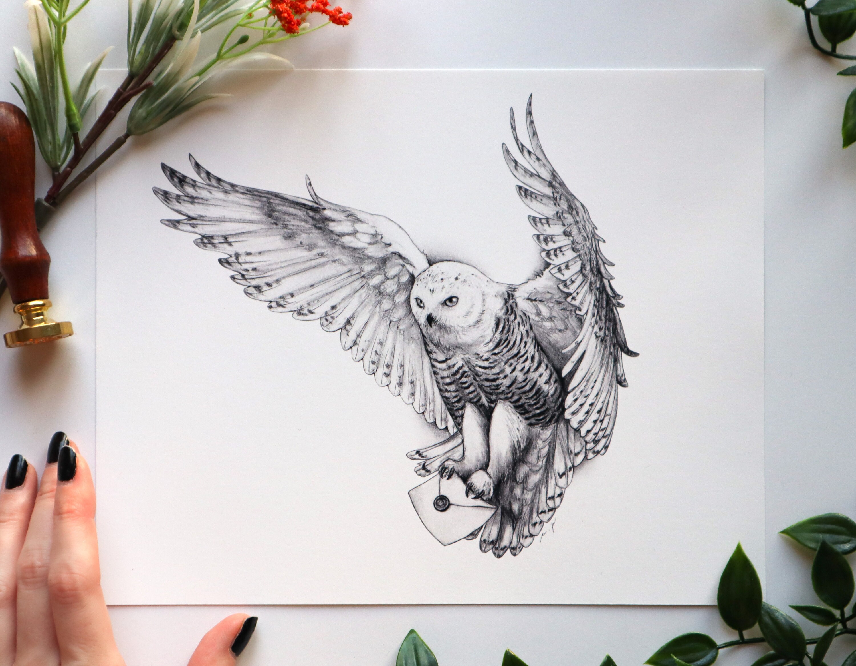 値下げ　アールビバン　版画　てぃんくる　SNOWY OWL 値下げ アールビバン 版画 てぃんくる SNOWY OWL - メルカリ - 版画