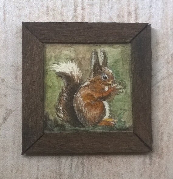 dolls house miniature paintings