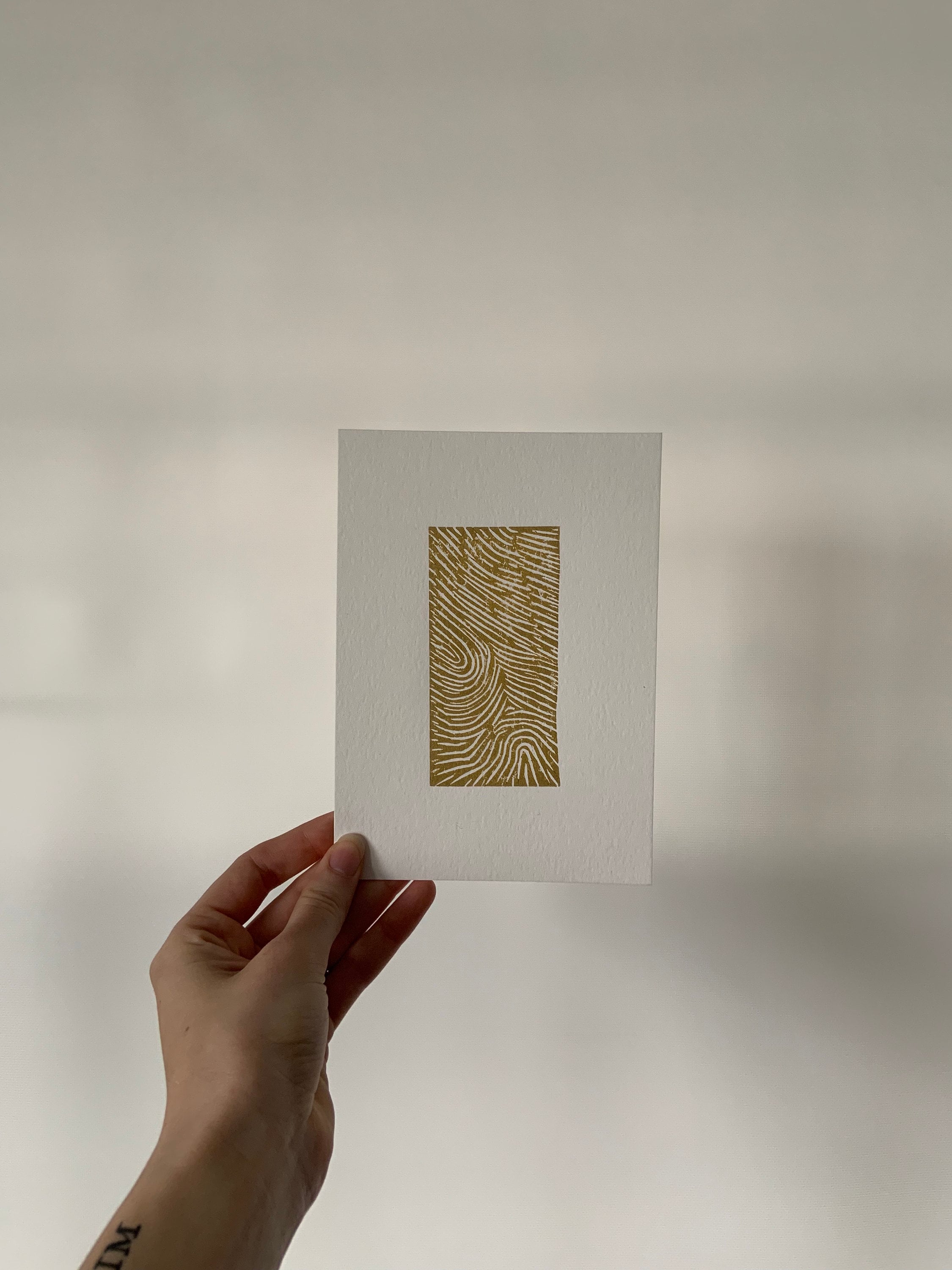 Friction Ridges Rectangle Block Print / Unique Art / Abstract - Etsy