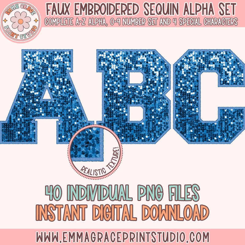 Faux Sequin Letter Png - Etsy