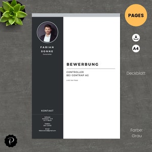 Modello di candidatura tedesco Modello di CV per Word CV ...