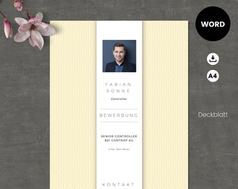 Modello di candidatura tedesco Modello di CV per Word CV ...