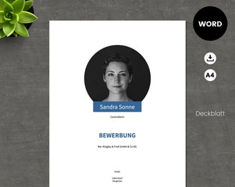 Lebenslauf Vorlage Deutsch Kreativ Bewerbungsvorlage Word Etsy