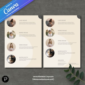 Domanda di appartamento Canva / domanda di appartamento / cartella di domanda completa per single, coppie, genitori single o coppie Modello Canva n.3 immagine 5