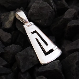 Sterling Zilver 925 Griekse Infinity Key Meander 25x15mm Geleidelijke Hanger, Meander Zilveren Hanger, Griechischer Silber Anhanger Schmuck, Grece