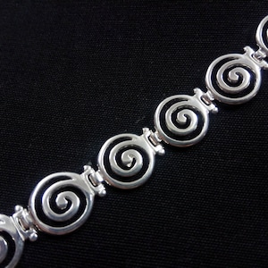 Sterling Silver 925 Ancient Greek Spiral Bracelet 12mm, Greek Silver Bracelet, Greek Jewelry, Griechische Silber Armband, Bracelet Grecque
