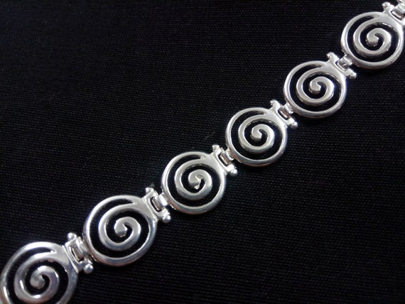 Sterling Silver 925 Ancient Greek Spiral Bracelet 12mm, Greek Silver Bracelet, Greek Jewelry, Griechische Silber Armband, Bracelet Grecque