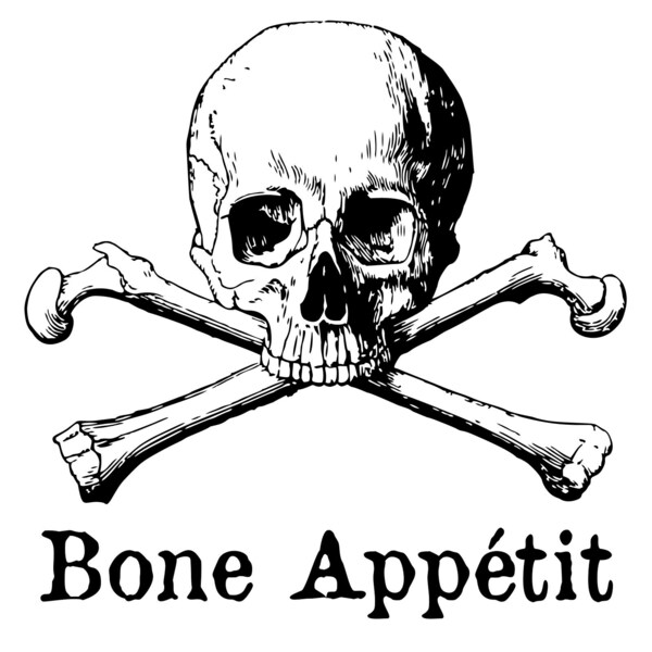Halloween SVG | Skull svg | Bone Appetit | IKONART | Screen Print | Vector | Cut File