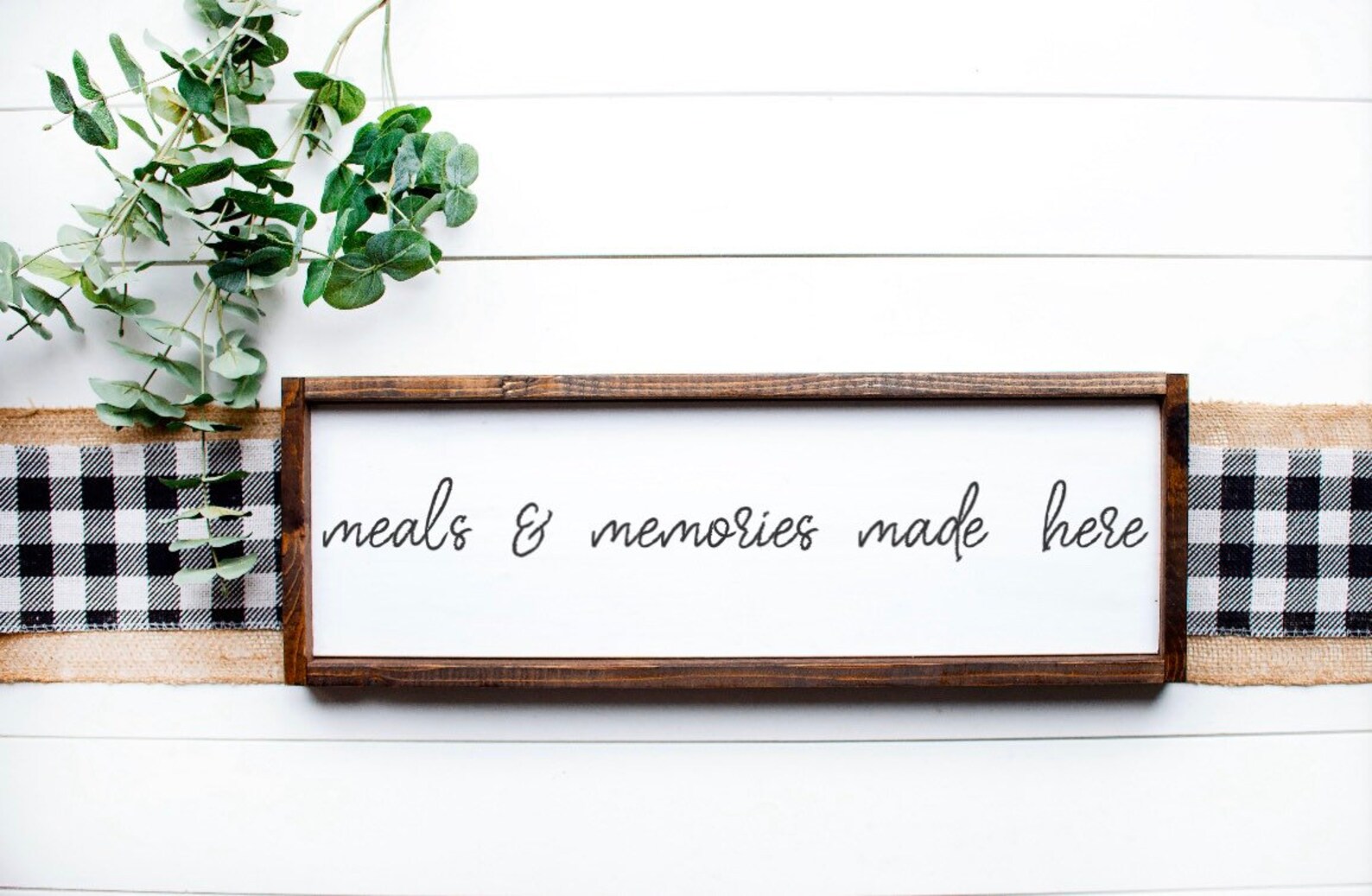 Meals and Memories Made Here Kitchen Decor Kitchen Sign Etsy