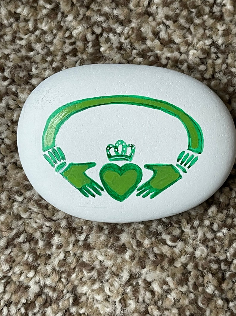 Celtic Symbols Painted Rocks - Only 5 Dollars Each ! St. Patrick’s Day ...