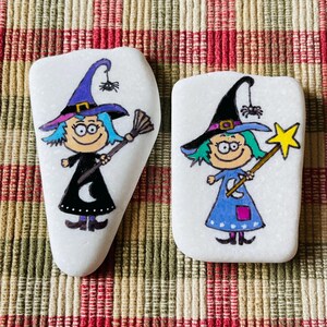 Mini Witches Painted Rocks SEALED Set of 2 Perfect for Goodie Bags! - Etsy