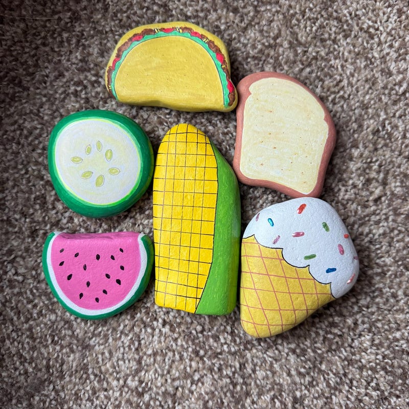 Handpainted Rocks - Etsy
