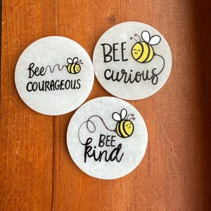 Inspirational Bee Painted Rocks SEALED only 4 dollars each! SEALED