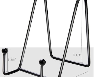 Black metal easel