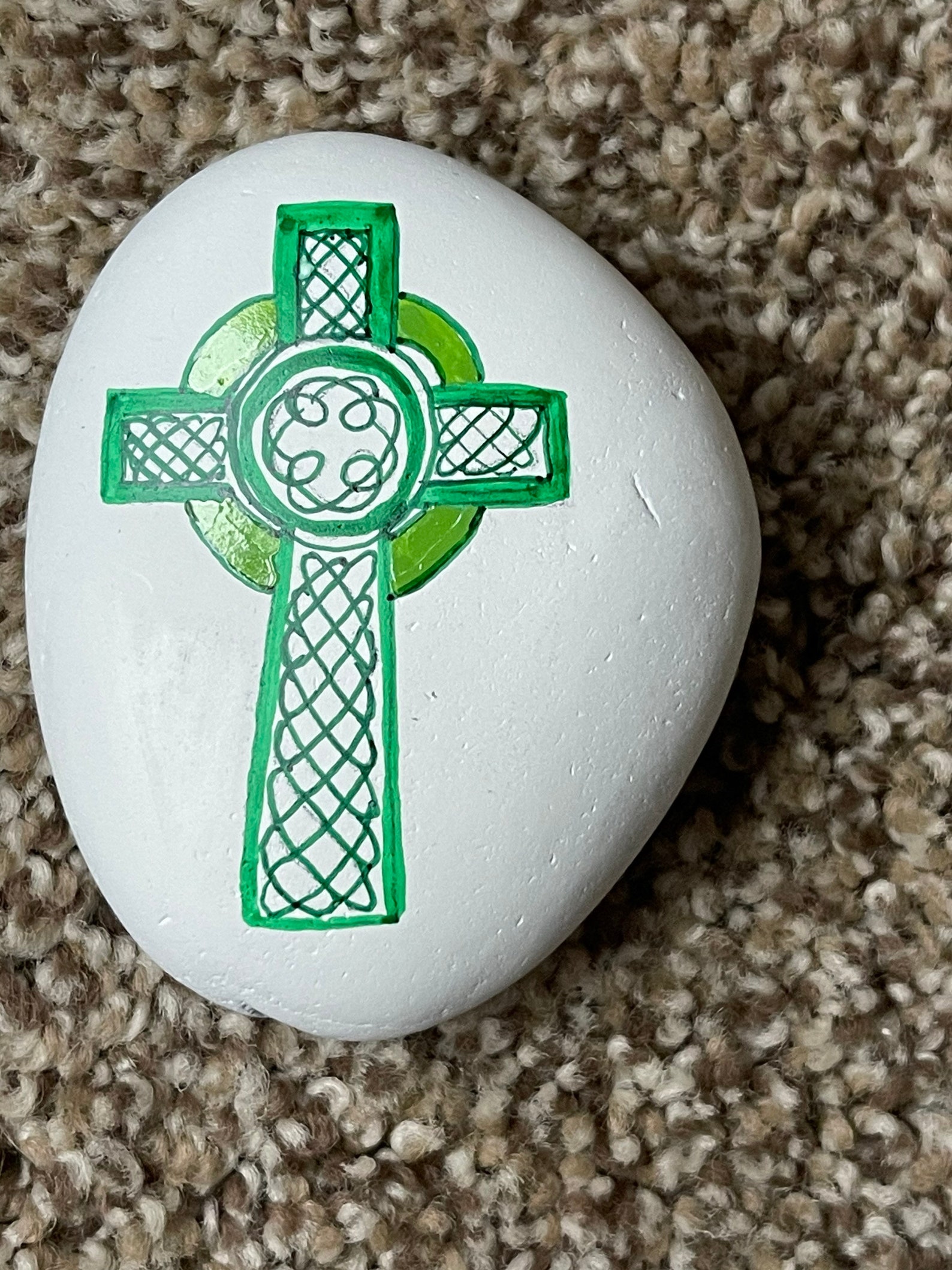 Celtic Symbols Painted Rocks - Only 5 Dollars Each ! St. Patrick’s Day ...