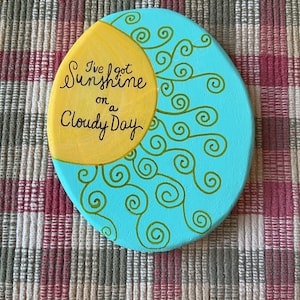 I’ve got sunshine painted rock -  SEALED Santorini rock