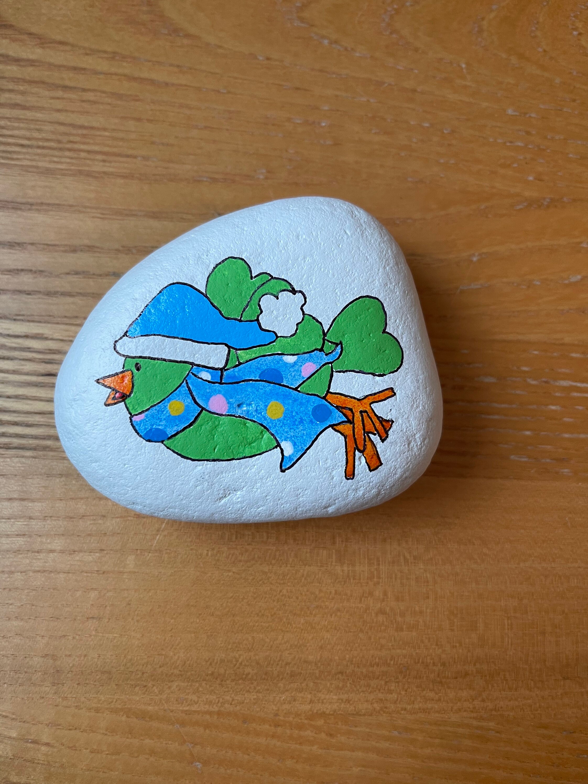 Snowbird painted rock painted rocks Snowbird painted rock painted rocks