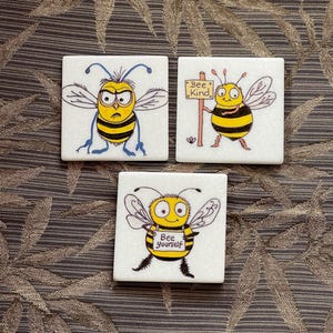Busy Bees painted rocks SEALED only 5 dollars each!