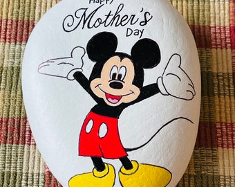 Mickey Mouse - Happy Mother’s Day painted rock SEALED