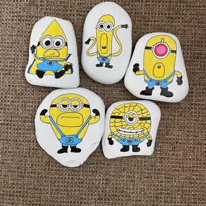 Mega Minnions painted rock SEALED now only 9 dollars each!