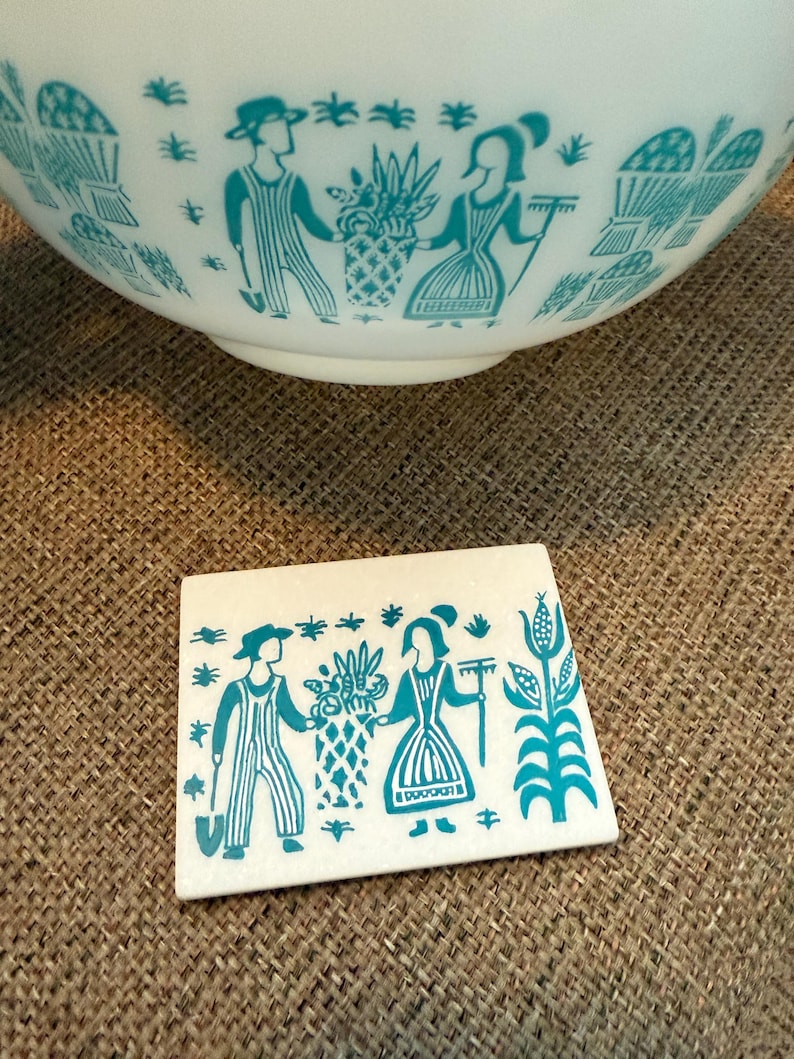 Vintage Amish Butterprint Pyrex Pattern Hand Painted Rock SEALED - Etsy