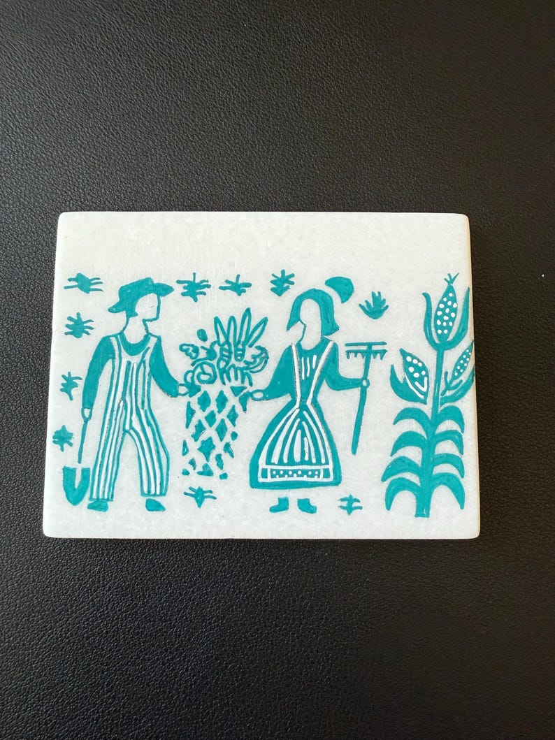 Vintage Amish Butterprint Pyrex Pattern Hand Painted Rock SEALED - Etsy