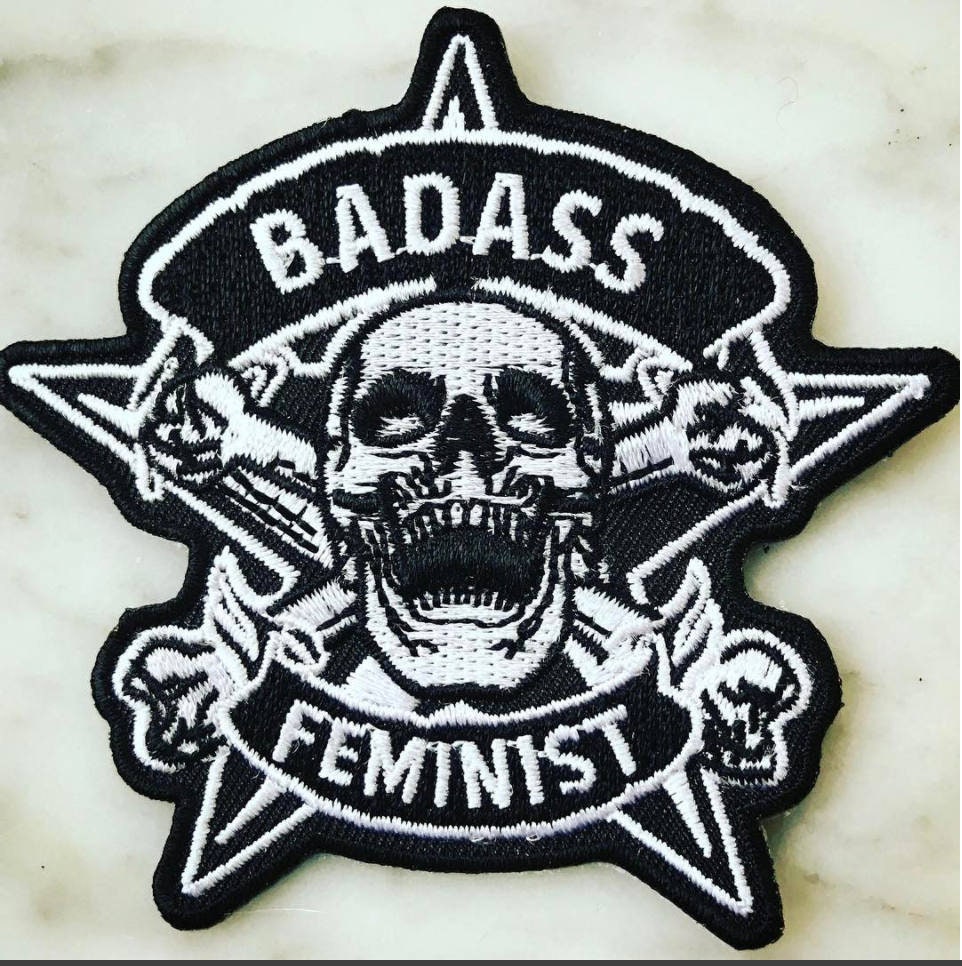 Patch, Embroidered  (IRON ON)! for Badass Feminists and the people who love them!!