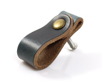 Leather Drawer Knobs for Nursery Leather Nursery Dresser Knob leather handles for dresser leather handle leather pulls leather finger pull