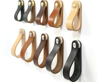 Leather Drawer Pull Leather Door Pull Leather Drawer Pulls Leather Handle leather cabinet pull leather cabinet handle cabinet handle