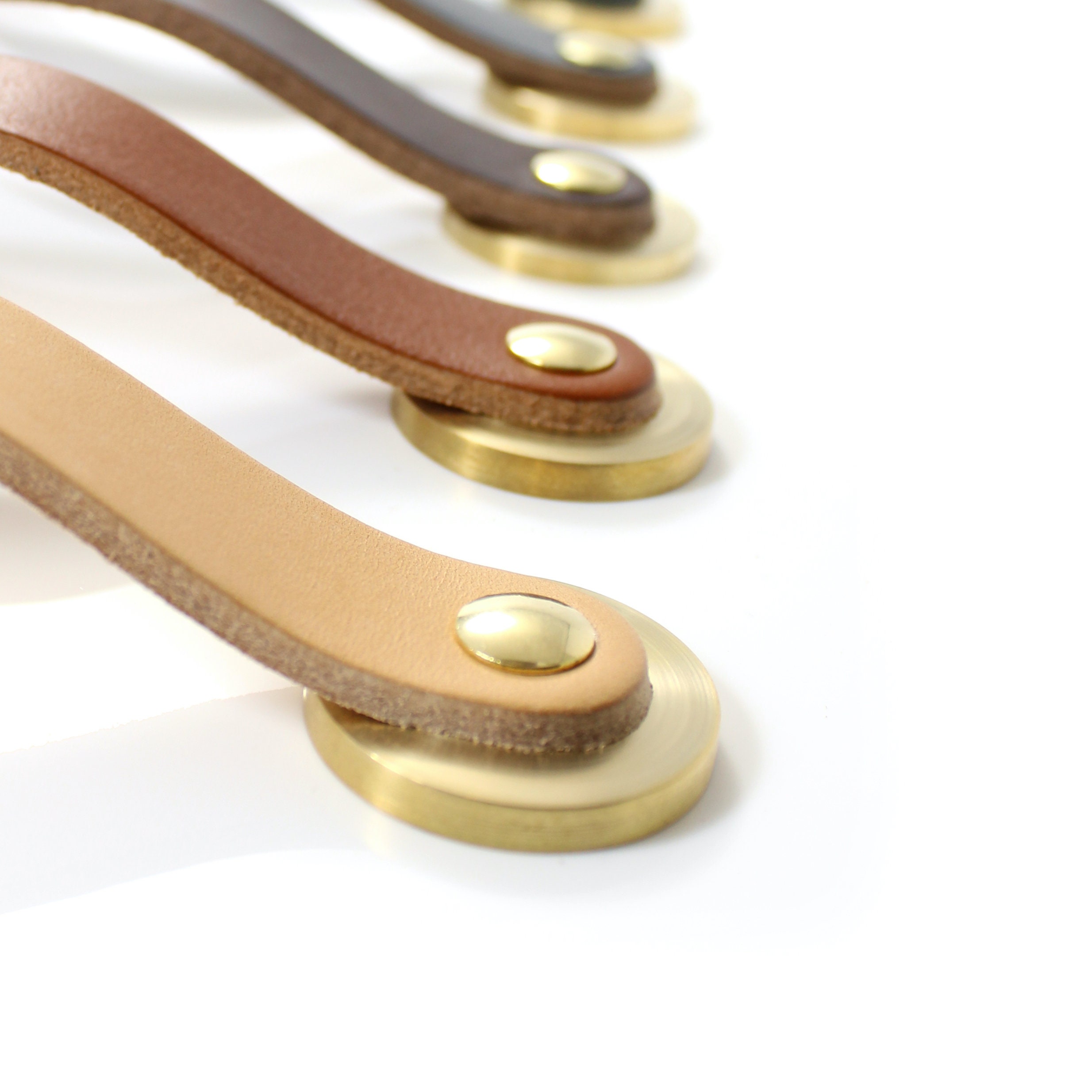 Leather Drawer Handles Leather Bohemian Decor Replacement Dresser ...