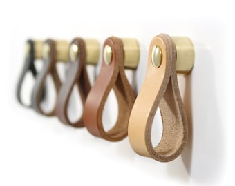 Leather Drawer Pull Leather Door Pull Leather Drawer Pulls Leather Handle leather cabinet pull leather cabinet handle cabinet handle
