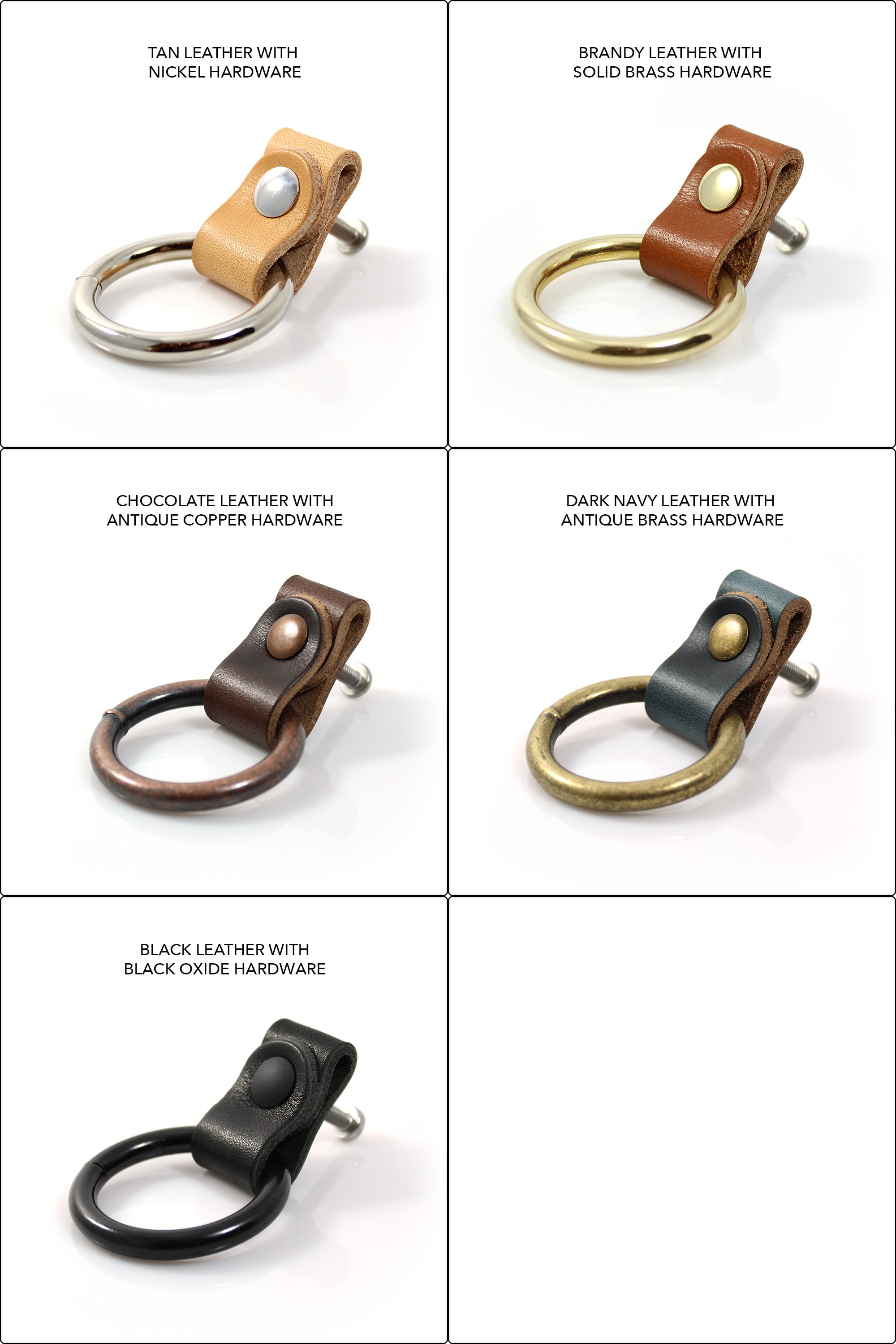 Leather Drawer Pull Leather Drop Ring Door Pull Leather Drawer Pulls ...