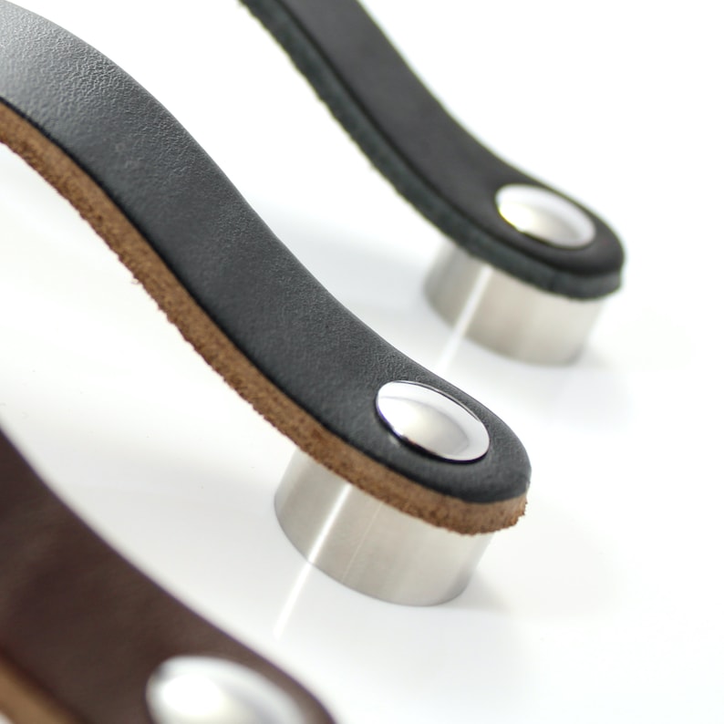 Leather Drawer Handles Leather Bohemian Decor Replacement Etsy