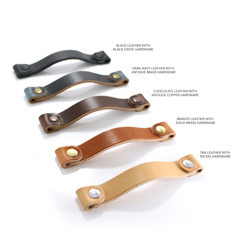 Leather Drawer Handles Leather Bohemian Decor Replacement Etsy