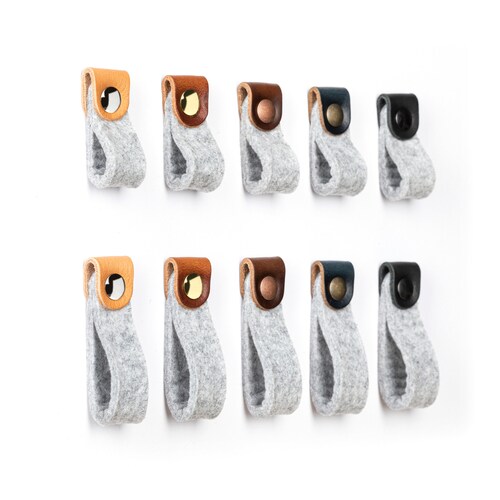 Leather Drawer Pulls Knobs for Hemnes Dresser Vegan Leather Etsy