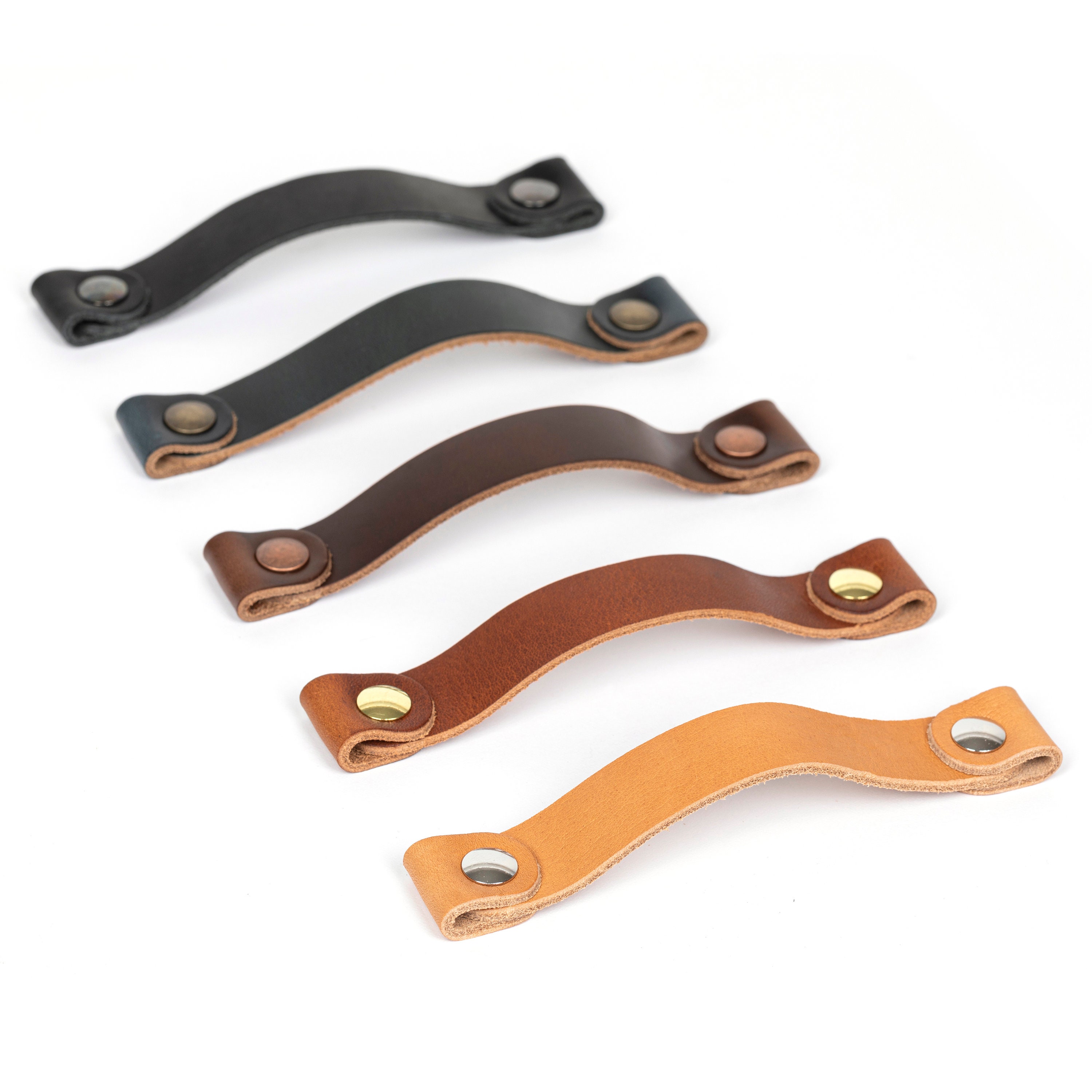 Leather Drawer Handles leather bohemian decor replacement Etsy