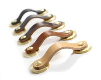 Leather Drawer Handles leather bohemian decor replacement dresser handles cupboard handles bathroom decor mid century modern cabinet handle