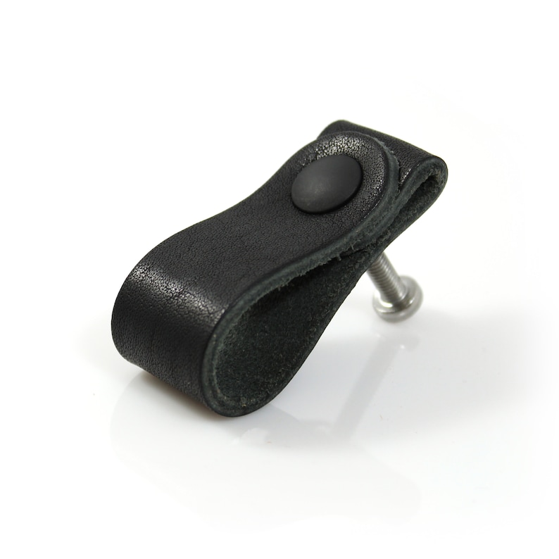 Rustic leather drawer pulls Made in USA Ikea Hemnes leather Etsy Italia