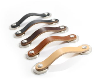 Leather Drawer Handles leather bohemian decor replacement dresser handles cupboard handles bathroom decor mid century modern cabinet handle