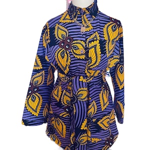 Slightly Oversized African print T-shirt dress, Handmade African Print shirt, Ankara Top, African Print blouse, woman’s gift,