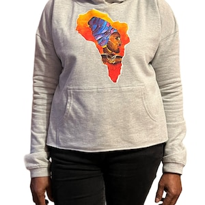 African Jumper, Afrocentric Jumper, cropped and loose at the bottom